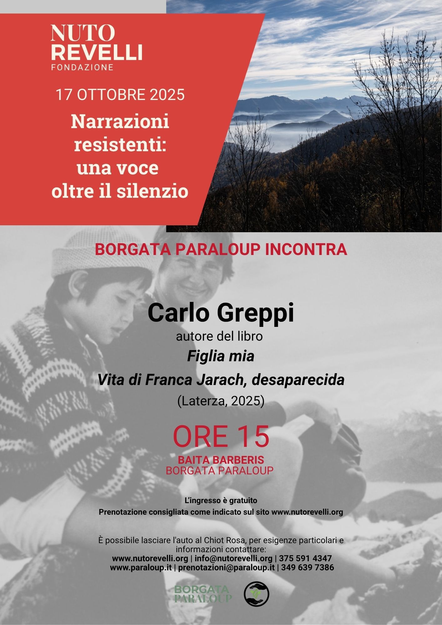 17 ottobre l Figlia mia. Vita di Franca Jarach, desaparecida